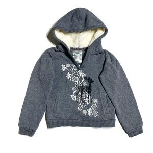 OLD navy girls 4-5Y warm sherpa lined hoodie